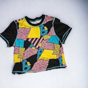 Disney Colorful Patchwork Short Sleeve Tee